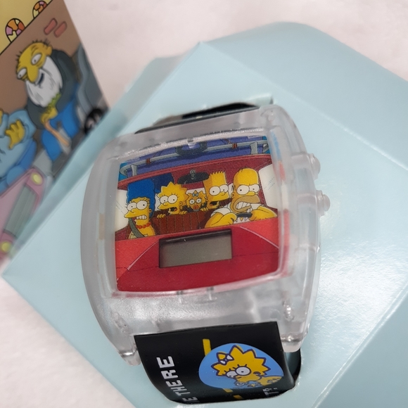 Simpsons Talking Watch TheFamily Drive 2002 Burger King Watch - Picture 1 of 8